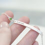 Personalised Silver Plated Birthstone Crystal Bracelet, thumbnail 9 of 12