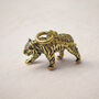 Mens Personalised Gold Plated Sterling Silver Tiger Necklace, thumbnail 1 of 11