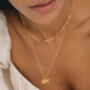 Lionness And Cub Gold Plated Necklace, thumbnail 5 of 10