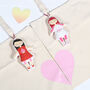 Set Of Two Girls Best Friends Bags With Dolls, thumbnail 2 of 4