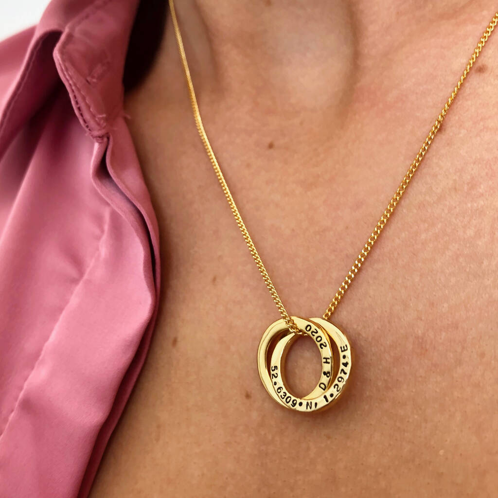 Personalised Interlocking Circles Necklace, 1 of 12