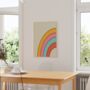 Rainbow Print Colourful Wall Art, thumbnail 2 of 5