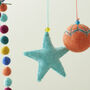 Fair Trade Beaded Felt Star Christmas New Baby Decor, thumbnail 5 of 12