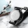 Personalised Handwriting His And Hers Black Leather Watch, thumbnail 1 of 7
