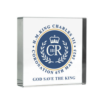 King Charles Coronation Crystal Keepsake Token, 4 of 6
