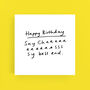 Cheesy Bell End Birthday Card, thumbnail 1 of 2