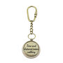 Personalised Brass Compass Keyring, thumbnail 4 of 12
