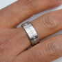 Personalised Sterling Silver Engraved Band Ring, thumbnail 4 of 11