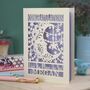 Personalised Papercut Over The Moon Congratulations Card, thumbnail 5 of 7