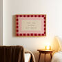 Ask Me About My Dream Checkered Bedroom Wall Print, thumbnail 6 of 9