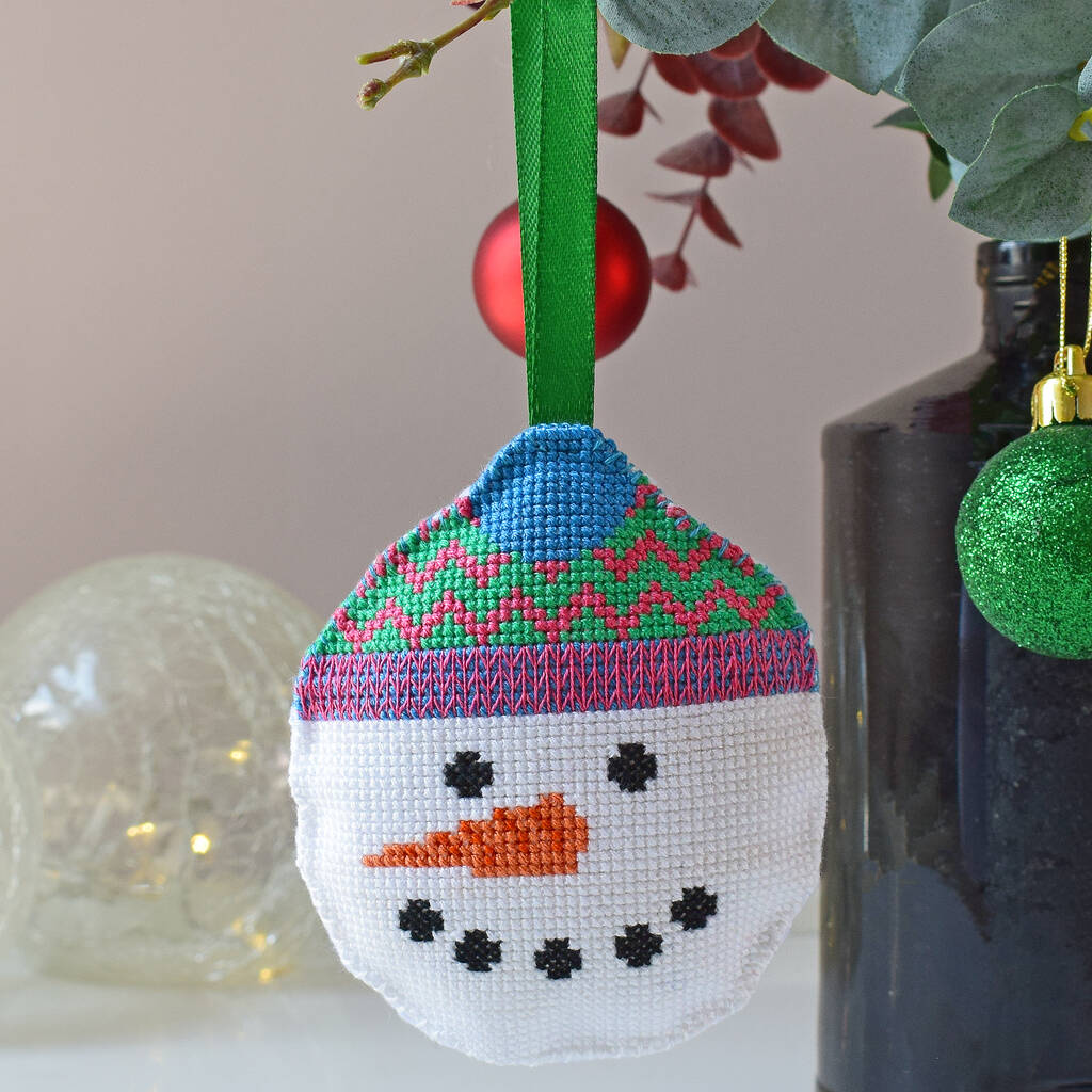 Stitch A Snowman Cross Stitch Decoration Kit