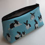 Hand Printed Soft Leather Rabbits Make Up Bag, thumbnail 3 of 3