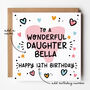 Daughter Birthday Card Any Age, thumbnail 1 of 5
