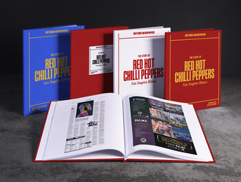 Red Hot Chilli Peppers Personalised Gift Music Legend Deluxe Tribute Book, 3 of 8