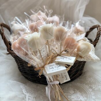Wedding And Party Candles Favours / Personalised Roses Candle Gifts, 3 of 7
