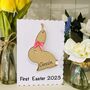 Personalised First Easter Bunny Wooden Keepsake Card, thumbnail 1 of 3