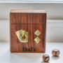 Personalised Adult Luxury Card And Dice Set, thumbnail 1 of 2