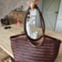 Beach Holiday Genuine Leather Tote Bag For Her, thumbnail 2 of 12