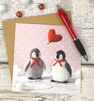 Corinne Lapierre Penguins Love Greetings Card, 3 of 3