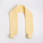 Kids Pom Pom Scarf And Beanie Hat Knitting Kit, thumbnail 7 of 10
