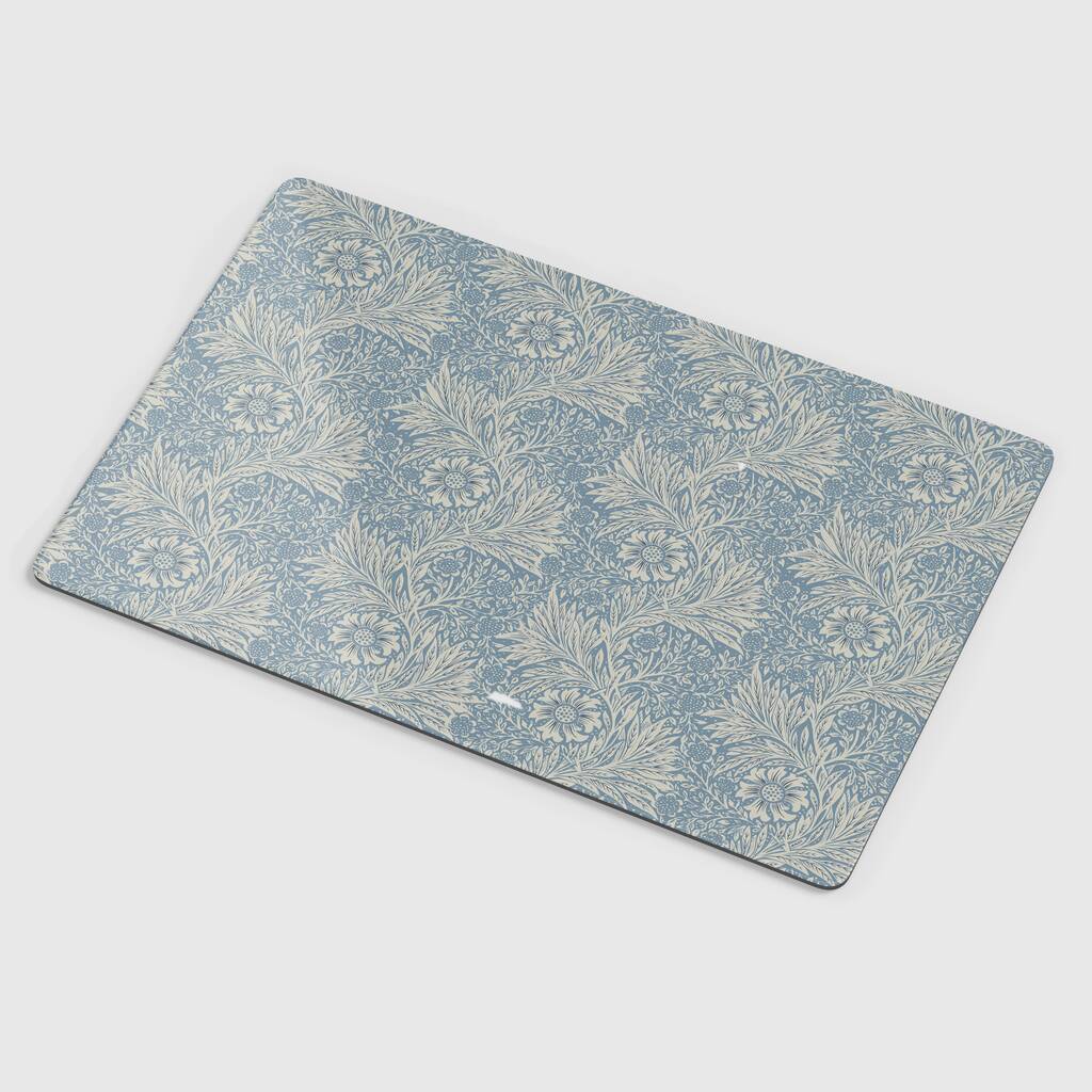 William Morris Marigold In Blue Table Mats By MBT Studio