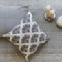 Andaman All Over Palm Print Floor Cushion Cover In Grey, thumbnail 3 of 6