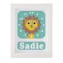 Personalised Childrens Lion Clock, thumbnail 5 of 10