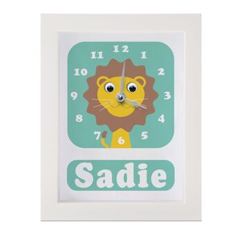 Personalised Childrens Lion Clock, 5 of 10