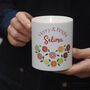 'Merry And Bright' Personalised Citrus Garland Ceramic Jar Candle, thumbnail 2 of 4
