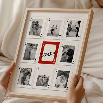 Playing Card Photo Collage Print, Valentines, Anniversary Gift, 7 of 8