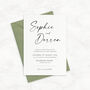 Luxury Wedding Invitation Elegant With Envelope The Isla Collection, thumbnail 2 of 11