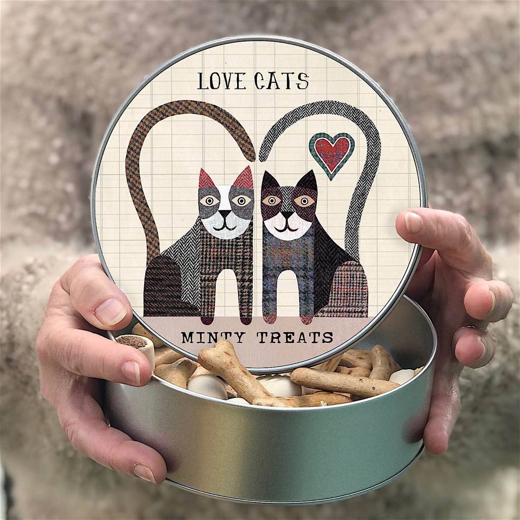 Love Cats Personalised Treats Tin