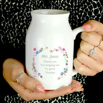 Personalised Flower Jug For Teacher, 2 of 3