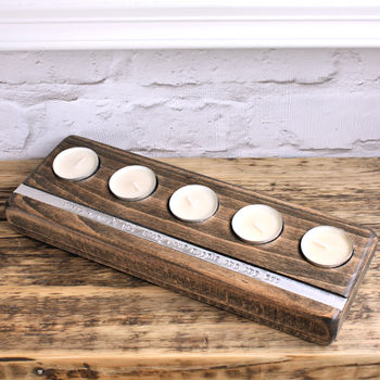 Personalised Wooden Tealight Holder, 3 of 7