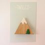 Wooden Mountain Brooch, thumbnail 2 of 3