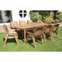 Eight Seater Rectangular Garden Table Table Set, thumbnail 2 of 4