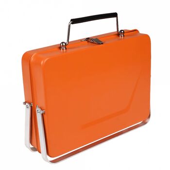Burnt Orange Portable Suitcase Barbecue, 5 of 8