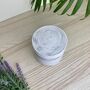 Smooth Grey Marbled Storage Pot With Lid, thumbnail 5 of 6