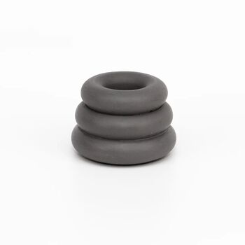 Triple O Candleholder: Charcoal, 2 of 4