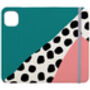 Geometric Polka Dots Wallet Phone Case, More Colours, thumbnail 2 of 3