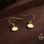 Pumpkin Drop Hook Earrings In Sterling Silver, thumbnail 3 of 11