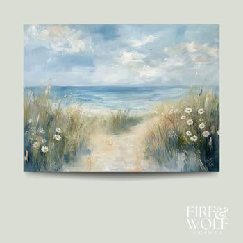A4 Art Print | Coastal Wall Art | Calm Home Decor For Seaside Interiors, 6 of 12