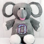 Personalised Monogram Elephant Soft Toy, thumbnail 1 of 4