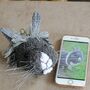 Personalised Crocheted Rabbit Head Bag Charm Keyring, thumbnail 3 of 4
