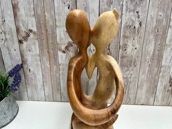 Wooden Wine Bottle Holder Home, Couple Wedding Decor, 2 of 8