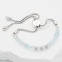 December Birthstone Blue Topaz Bracelet, thumbnail 3 of 8