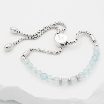 December Birthstone Blue Topaz Bracelet, 3 of 8