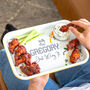 Personalised Chicken Wing Enamel Tray, thumbnail 2 of 5