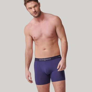 Multipack Four Pairs Of Men's Bamboo Trunks In Hoopla, 3 of 7