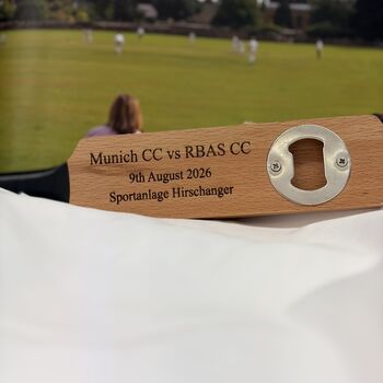 Personalised Cricket Bat Bottle Opener, 2 of 12
